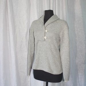 Ther North Face Button Sweater  | Grey